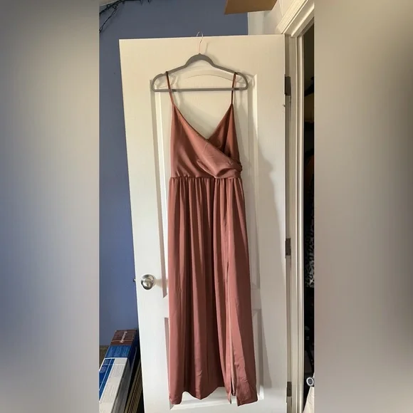 used pink bridesmaid dresses Blush Pink Satin Strapless Long Bridesmaid Dress PB130